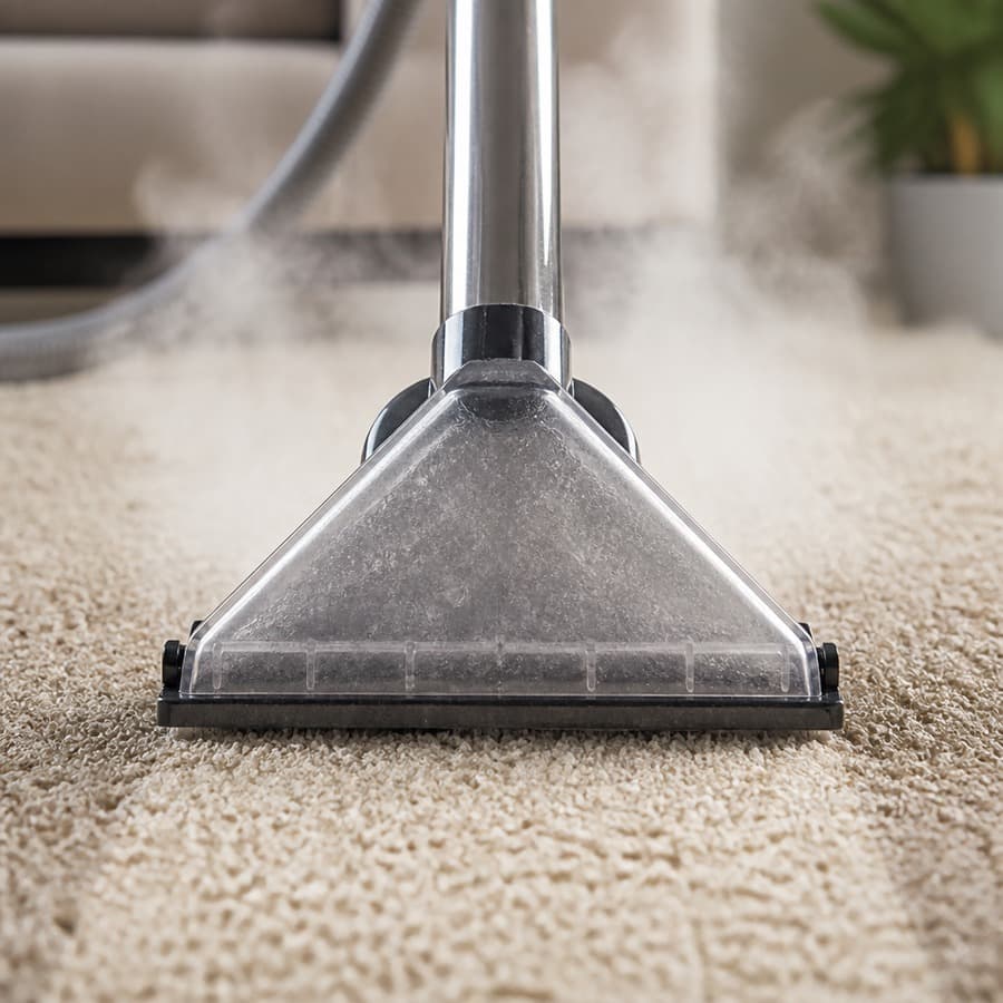 Nettoyage professionnel de tapis à la vapeur